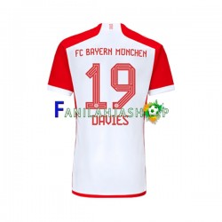 FC Bayern München Pelipaidat Alphonso Davies 19 Kotipelipaita 2023-2024 Lyhythihainen ,Miehet