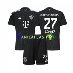 FC Bayern München Pelipaidat Yann Sommer 27 Maalivahdin Kotipelipaita 2023-2024 Lyhythihainen ,Lapset