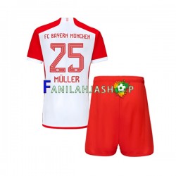 FC Bayern München Pelipaidat Thomas Muller 25 Kotipelipaita 2023-2024 Lyhythihainen ,Lapset