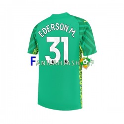 Manchester City Pelipaidat Ederson Moraes 31 Maalivahdin Kotipelipaita 2023-2024 Lyhythihainen ,Miehet