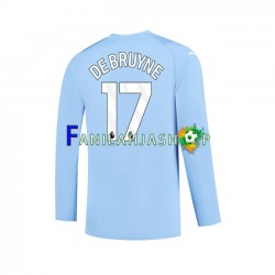 Manchester City Pelipaidat Kevin De Bruyne 17 Kotipelipaita 2023-2024 Pitkähihainen ,Miehet