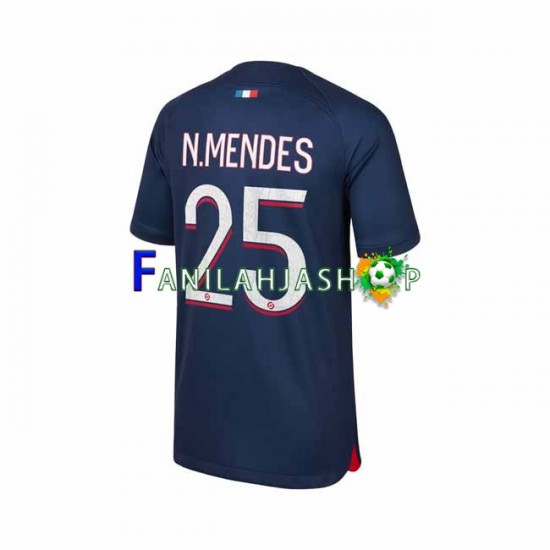 Paris Saint-Germain Pelipaidat N.Mendes 25 Kotipelipaita 2023-2024 Lyhythihainen ,Miehet