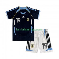 Argentiina Pelipaidat Lionel Messi 19 Retro Vieraspelipaita 2006 Lyhythihainen ,Lapset