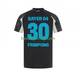 Bayer 04 Leverkusen Pelipaidat Frimpong 30 Kolmaspelipaita 2024-2025 Lyhythihainen ,Miehet