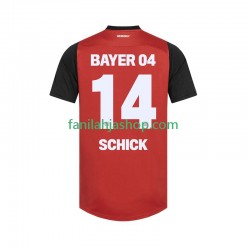 Bayer 04 Leverkusen Pelipaidat Patrik Schick 14 Kotipelipaita 2024-2025 Lyhythihainen ,Miehet
