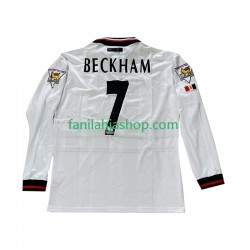 Manchester United Pelipaidat Beckham 7 Retro Vieraspelipaita 1998 1999 Pitkähihainen ,Miehet