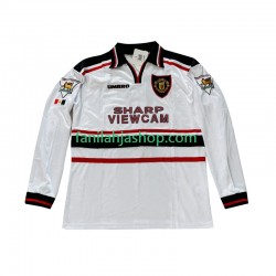 Manchester United Pelipaidat Beckham 7 Retro Vieraspelipaita 1998 1999 Pitkähihainen ,Miehet