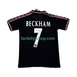 Manchester United Pelipaidat Beckham 7 Retro Kolmaspelipaita 1998 1999 Lyhythihainen ,Miehet