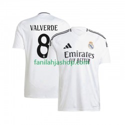 Real Madrid Pelipaidat Federico Valverde 8 Kotipelipaita 2024-2025 Lyhythihainen ,Miehet