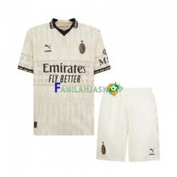 AC Milan Pelipaidat Neljäspelipaita 2023-2024 Lyhythihainen ,Lapset