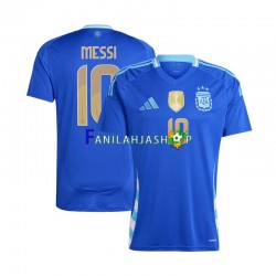 Argentiina Pelipaidat Lionel Messi 10 Copa America 2024 Vieraspelipaita Lyhythihainen ,Miehet