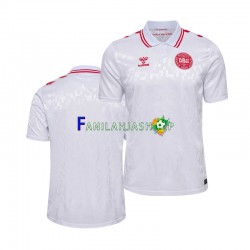 Tanska Pelipaidat Euro 2024 Vieraspelipaita Lyhythihainen ,Miehet