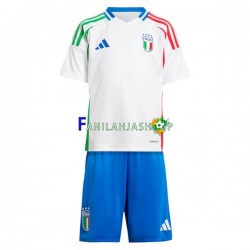 Italia Pelipaidat Euro 2024 Vieraspelipaita Lyhythihainen ,Lapset