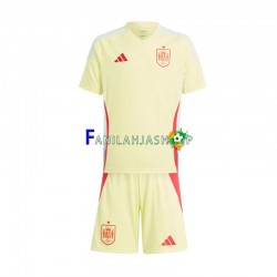 Espanja Pelipaidat Euro 2024 Vieraspelipaita Lyhythihainen ,Lapset
