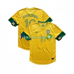 Brasilia Pelipaidat RONALDINHO 10 2012 Retro Kotipelipaita Lyhythihainen ,Miehet