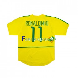 Brasilia Pelipaidat RONALDINHO 11 Retro Kotipelipaita 2002 Lyhythihainen ,Miehet