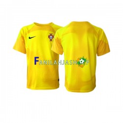 Portugali Pelipaidat Maalivahdin Kotipelipaita World Cup 2022 Lyhythihainen ,Miehet