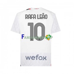 AC Milan Pelipaidat Rafael Leao 10 Vieraspelipaita 2023-2024 Lyhythihainen ,Miehet