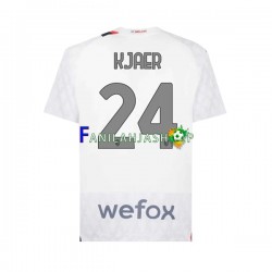 AC Milan Pelipaidat Simon Kjaer 24 Vieraspelipaita 2023-2024 Lyhythihainen ,Miehet