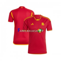 AS Roma Pelipaidat Kotipelipaita 2023-2024 Lyhythihainen ,Miehet