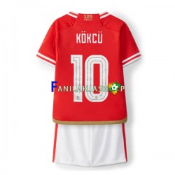 Benfica Pelipaidat Orkun Kokcu 10 Kotipelipaita 2023-2024 Lyhythihainen ,Lapset