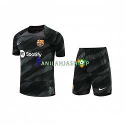 FC Barcelona Pelipaidat Maalivahdin Vieraspelipaita 2023-2024 Lyhythihainen ,Lapset