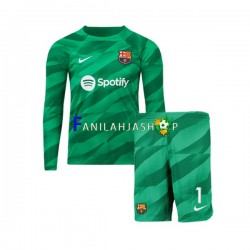 FC Barcelona Pelipaidat Ter Stegen 1 Maalivahdin Kotipelipaita 2023-2024 Pitkähihainen ,Lapset