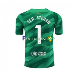 FC Barcelona Pelipaidat Ter Stegen 1 Maalivahdin Kotipelipaita 2023-2024 Lyhythihainen ,Miehet