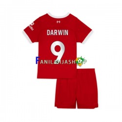 Liverpool Pelipaidat Darwin Nunez 9 Kotipelipaita 2023-2024 Lyhythihainen ,Lapset