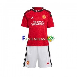 Manchester United Pelipaidat Kotipelipaita 2023-2024 Lyhythihainen ,Lapset