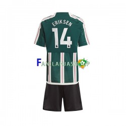 Manchester United Pelipaidat Eriksen 14 Vieraspelipaita 2023-2024 Lyhythihainen ,Lapset