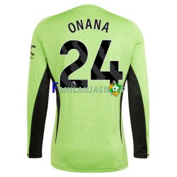 Manchester United Pelipaidat Andre Onana 24 Maalivahdin Kotipelipaita 2023-2024 Pitkähihainen ,Miehet