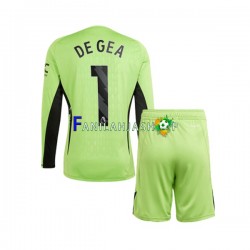 Manchester United Pelipaidat DE GEA 1 Maalivahdin Kotipelipaita 2023-2024 Pitkähihainen ,Lapset