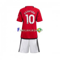 Manchester United Pelipaidat Marcus Rashford 10 Kotipelipaita 2023-2024 Lyhythihainen ,Lapset
