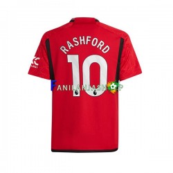 Manchester United Pelipaidat Marcus Rashford 10 Kotipelipaita 2023-2024 Lyhythihainen ,Miehet