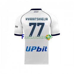 Napoli Pelipaidat Khvicha Kvaratskhelia 77 Vieraspelipaita 2023-2024 Lyhythihainen ,Miehet