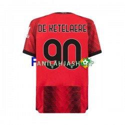 AC Milan Pelipaidat Charles De Ketelaere 90 Kotipelipaita 2023-2024 Lyhythihainen ,Miehet