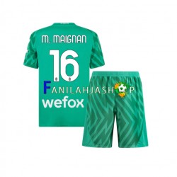 AC Milan Pelipaidat Mike Maignan 16 Maalivahdin Kotipelipaita 2023-2024 Lyhythihainen ,Lapset