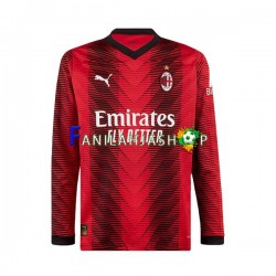 AC Milan Pelipaidat Kotipelipaita 2023-2024 Pitkähihainen ,Miehet
