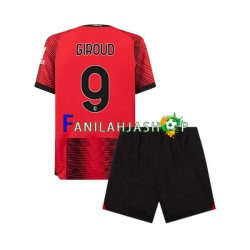 AC Milan Pelipaidat Olivier Giroud 9 Kotipelipaita 2023-2024 Lyhythihainen ,Lapset