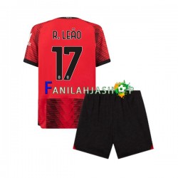 AC Milan Pelipaidat Rafael Leao 17 Kotipelipaita 2023-2024 Lyhythihainen ,Lapset