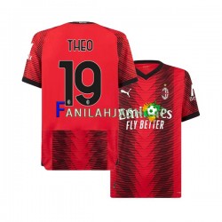 AC Milan Pelipaidat Theo Hernandez 19 Kotipelipaita 2023-2024 Lyhythihainen ,Miehet