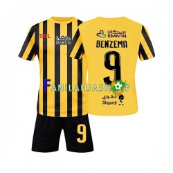 Al-Ittihad FC Pelipaidat Benzema 9 Kotipelipaita 2022-2023 Lyhythihainen ,Lapset