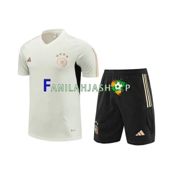 Saksa Valkoinen Treenipaita ja Shortsit 2023-2024