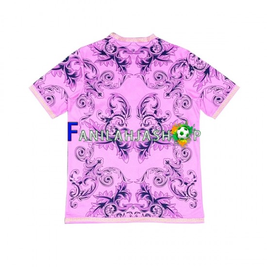 Italia Pelipaidat Vaaleanpunainen Versace 2023-2024 Lyhythihainen ,Miehet