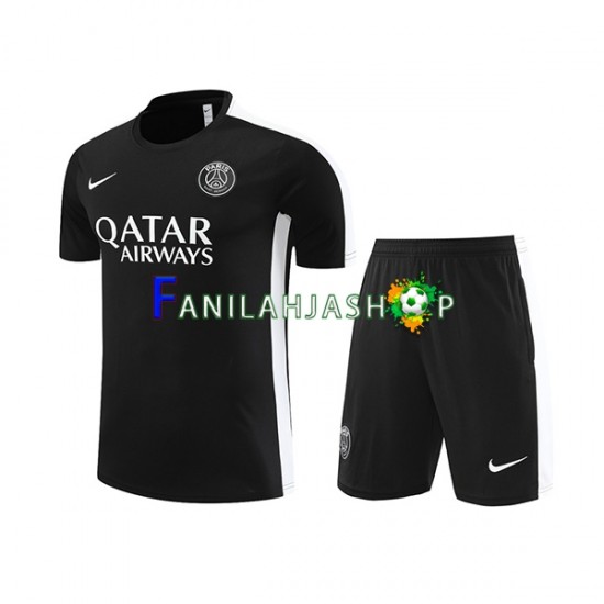 Paris Saint-Germain Musta Treenipaita ja Shortsit 2023-2024