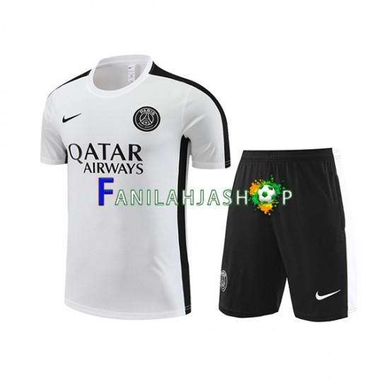 Paris Saint-Germain Valkoinen Treenipaita ja Shortsit 2023-2024