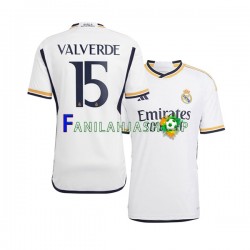 Real Madrid Pelipaidat Federico Valverde 15 Kotipelipaita 2023-2024 Lyhythihainen ,Miehet