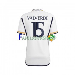 Real Madrid Pelipaidat Federico Valverde 15 Kotipelipaita 2023-2024 Lyhythihainen ,Miehet