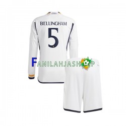 Real Madrid Pelipaidat Jude Bellingham 5 Kotipelipaita 2023-2024 Pitkähihainen ,Lapset